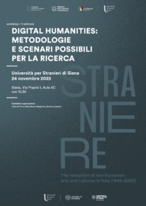Locandina Workshop Digital Humanities